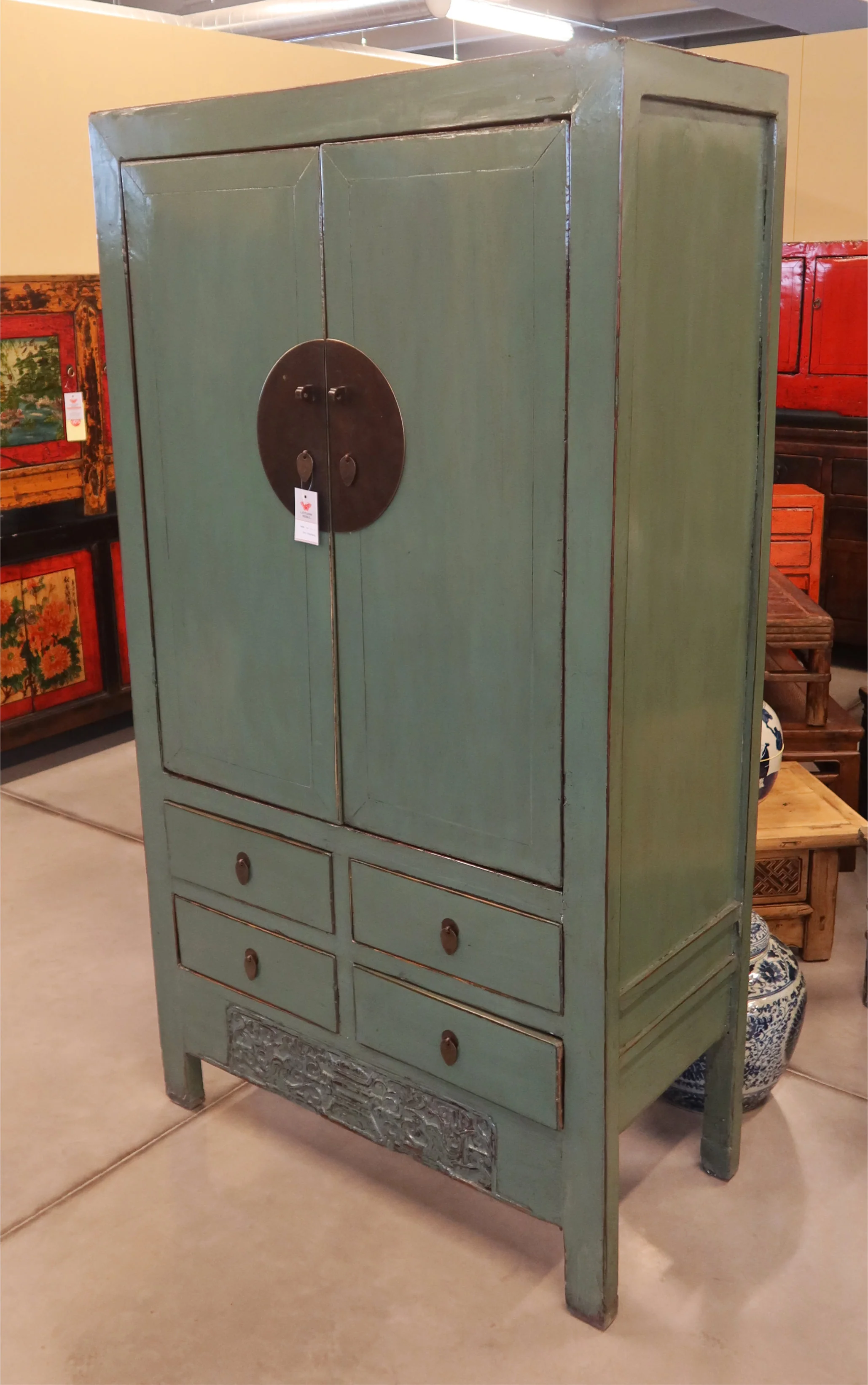 ARMADIO CINESE DELLO SHANDONG LACCATO - Image 4