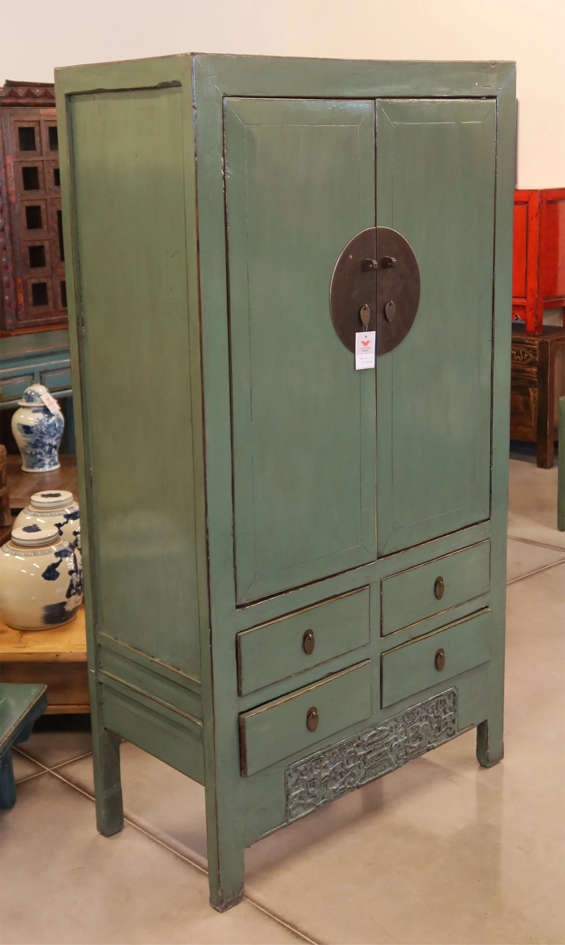 ARMADIO CINESE DELLO SHANDONG LACCATO - Image 5