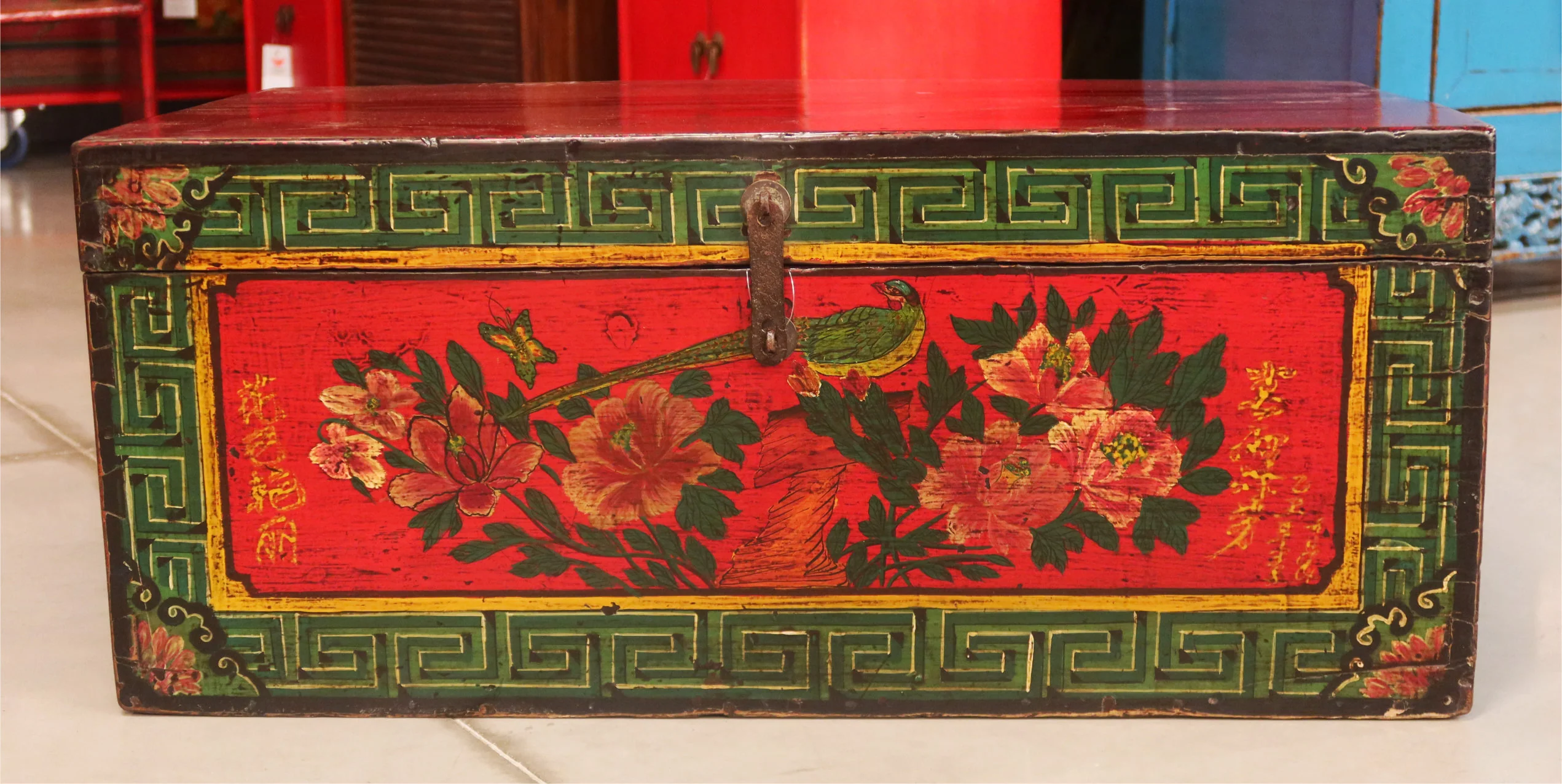 BAULE DELLA MONGOLIA DECORO FLOREALE - Image 8