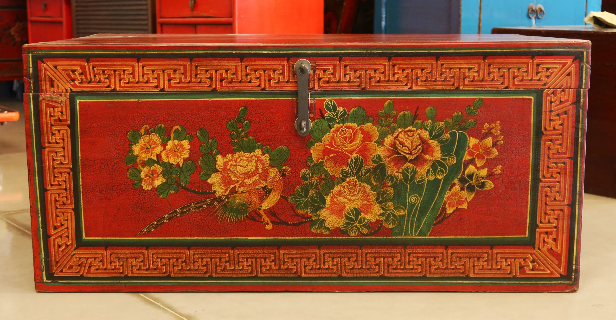 BAULE MONGOLIA DECORO FLOREALE - Image 6