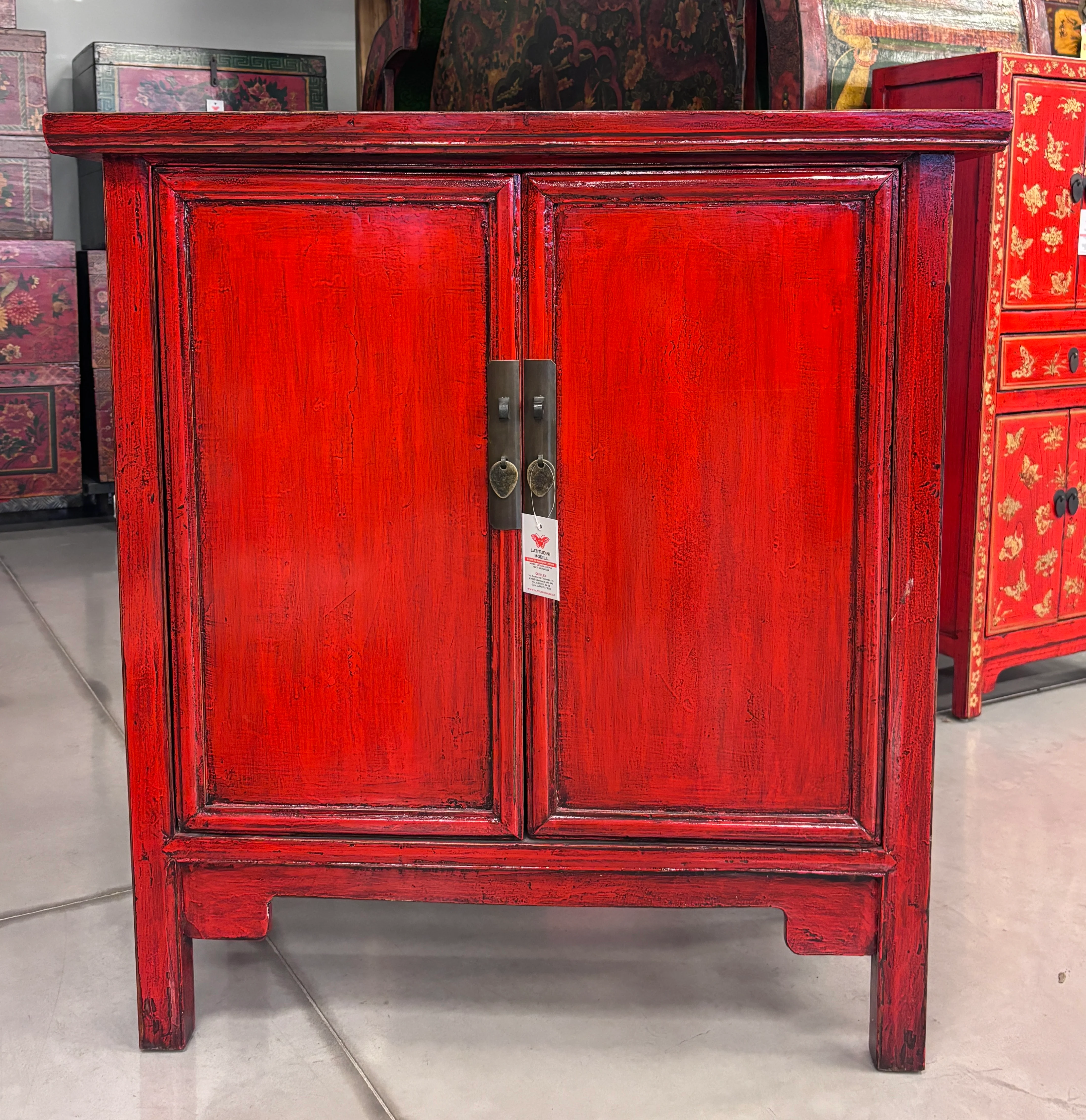 CREDENZA ALTA LACCA ROSSA - Image 4