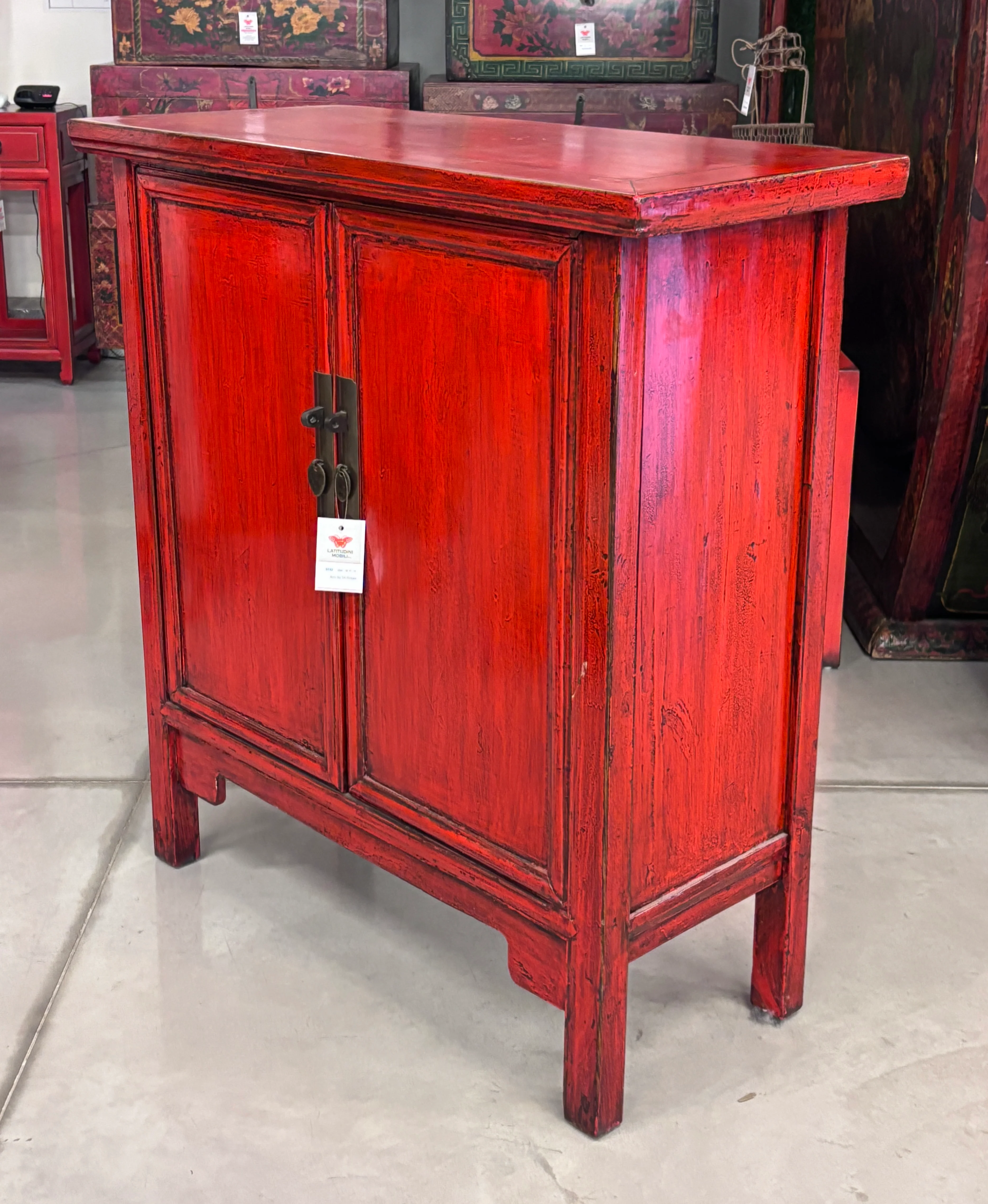 CREDENZA ALTA LACCA ROSSA - Image 6