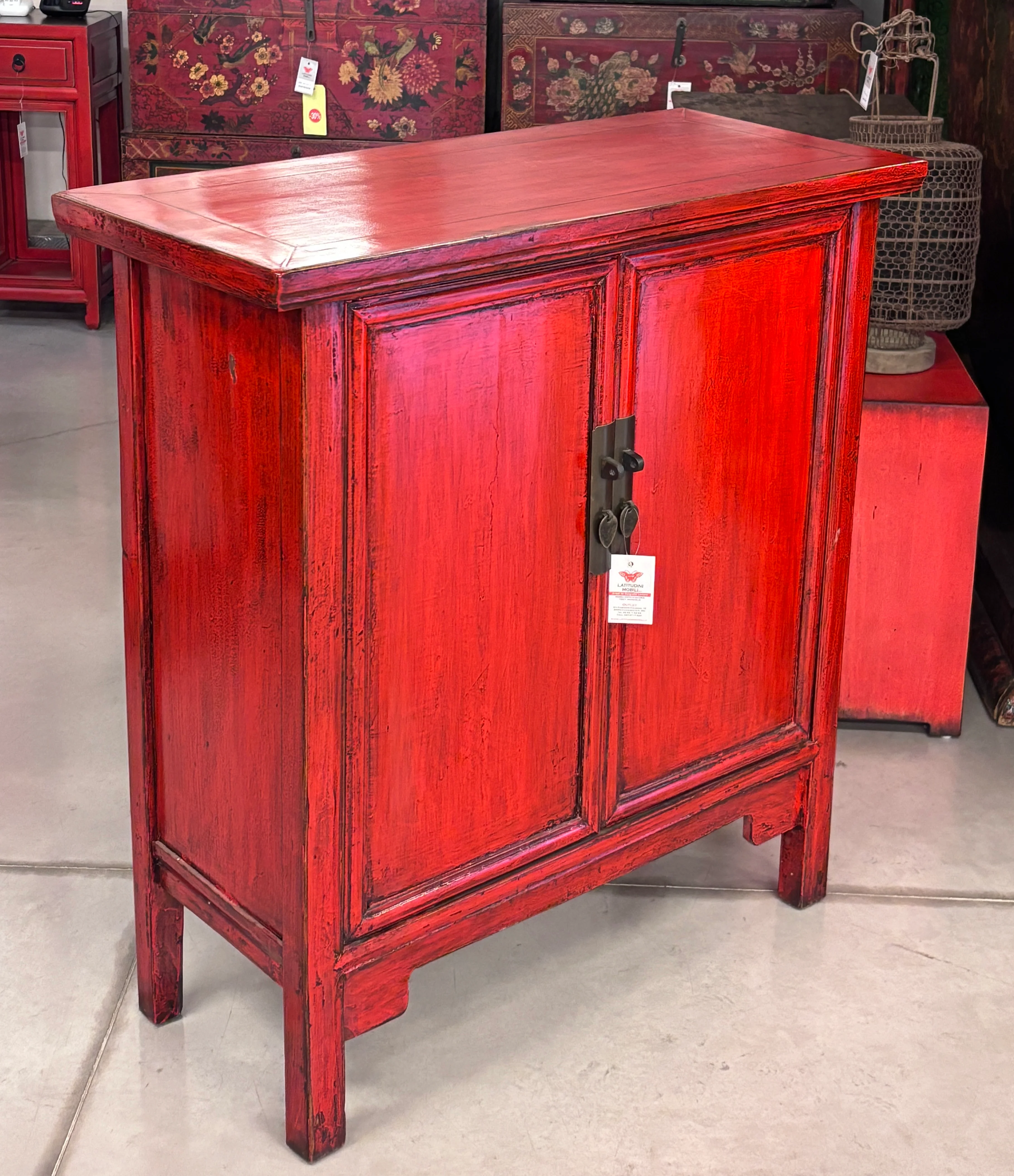 CREDENZA ALTA LACCA ROSSA - Image 7