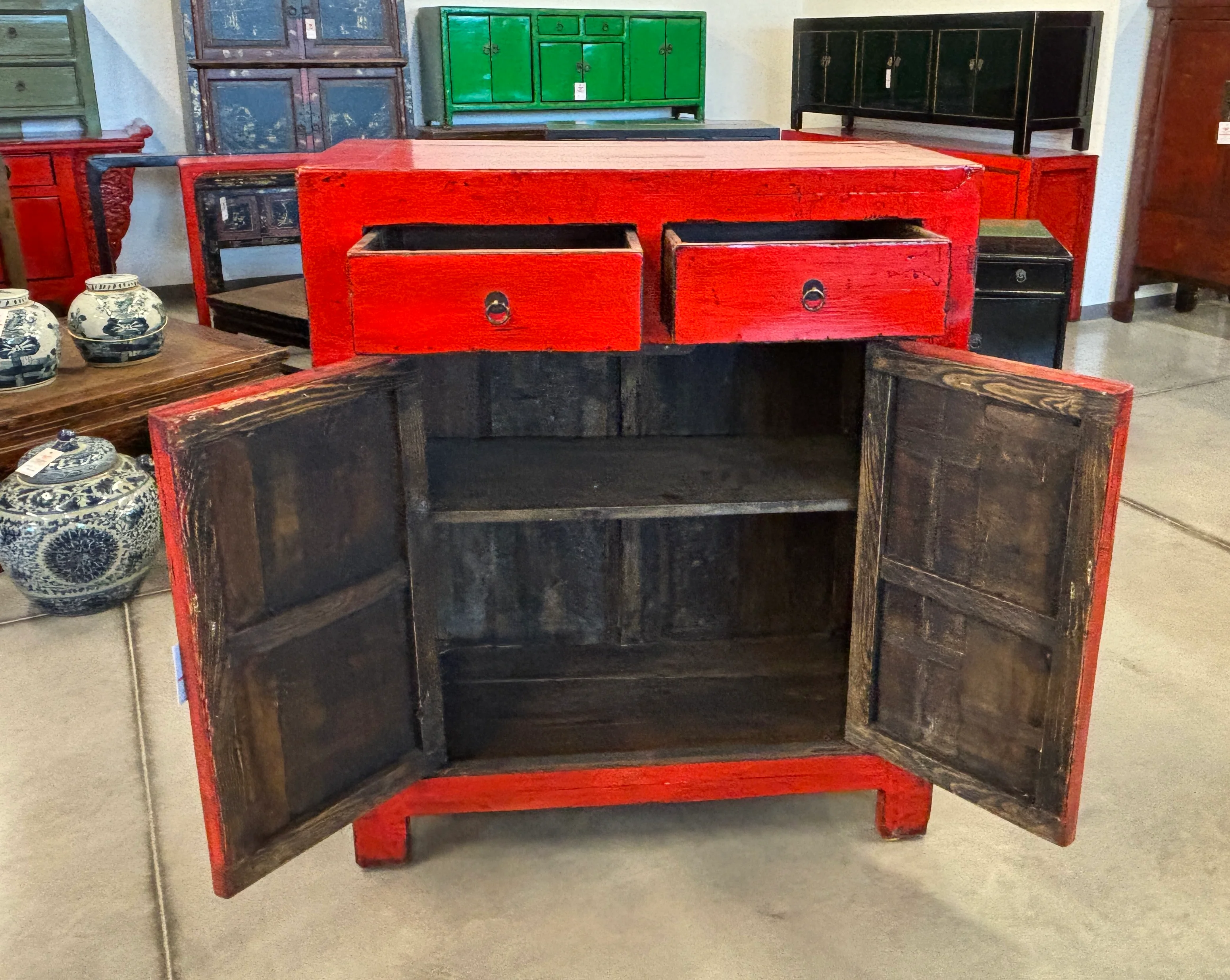 CREDENZINA ALTA LACCA ROSSA - Image 3