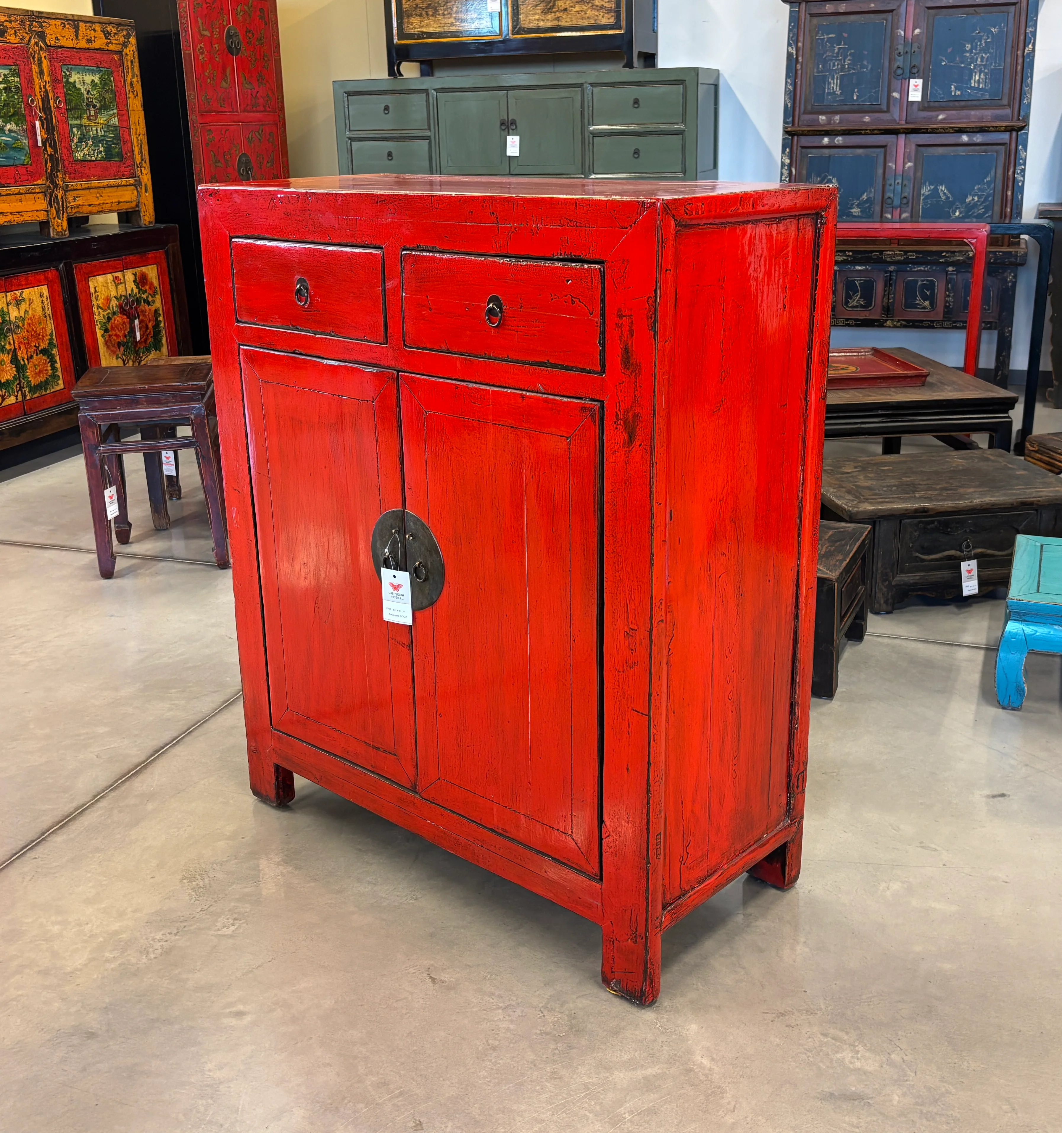 CREDENZINA ALTA LACCA ROSSA - Image 5