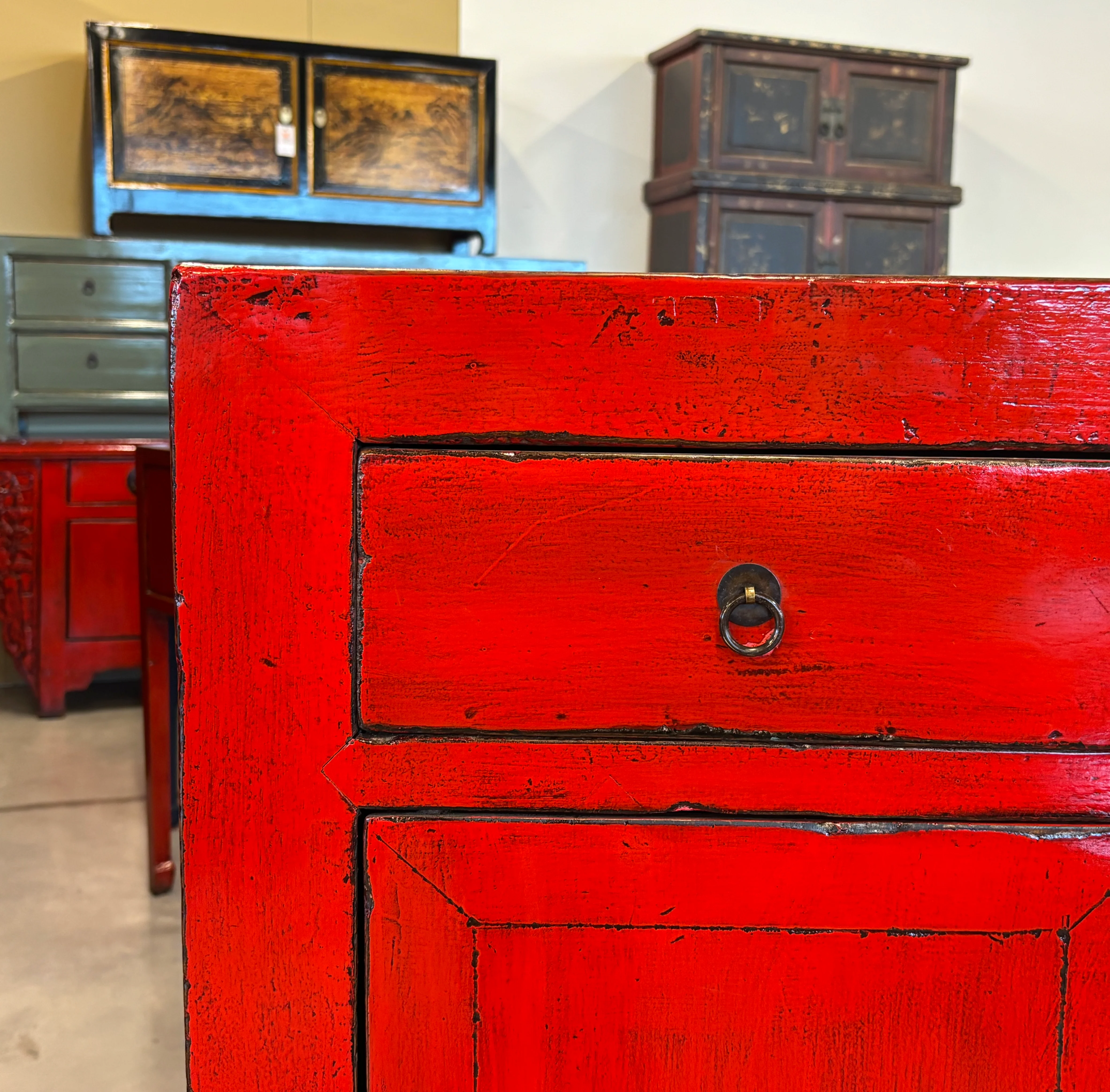 CREDENZINA ALTA LACCA ROSSA - Image 7