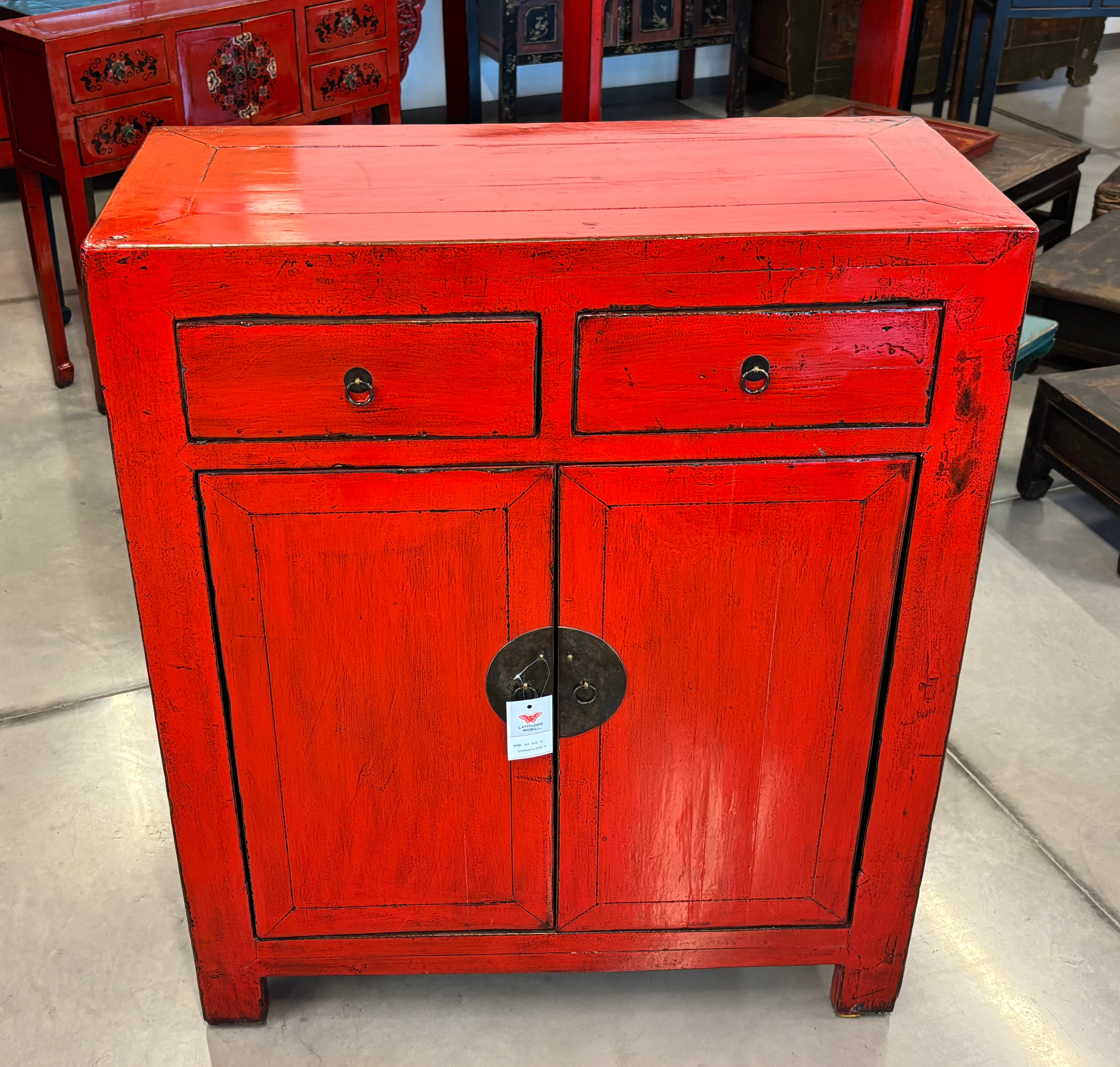 CREDENZINA ALTA LACCA ROSSA - Image 8