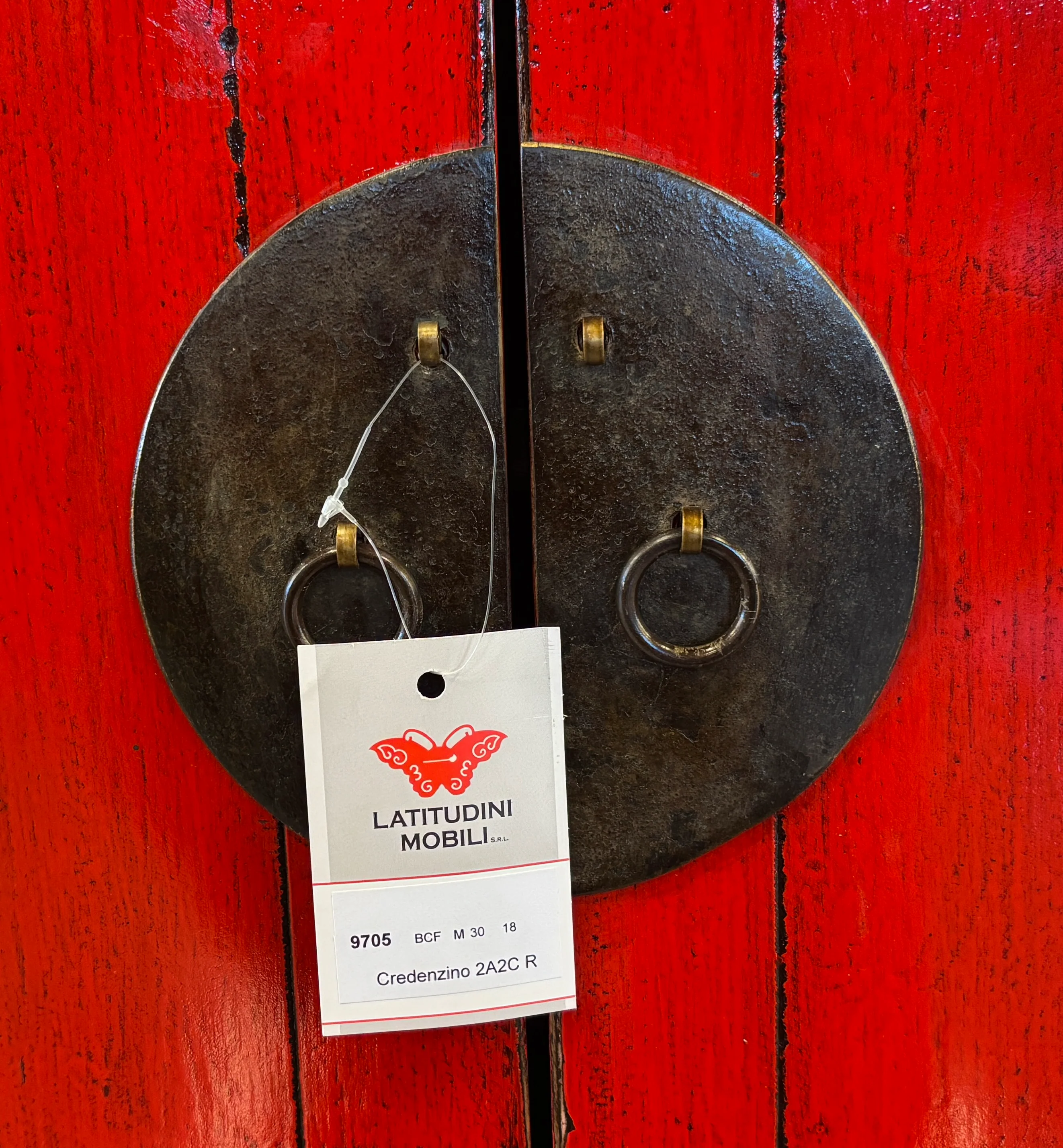 CREDENZINA ALTA LACCA ROSSA - Image 9