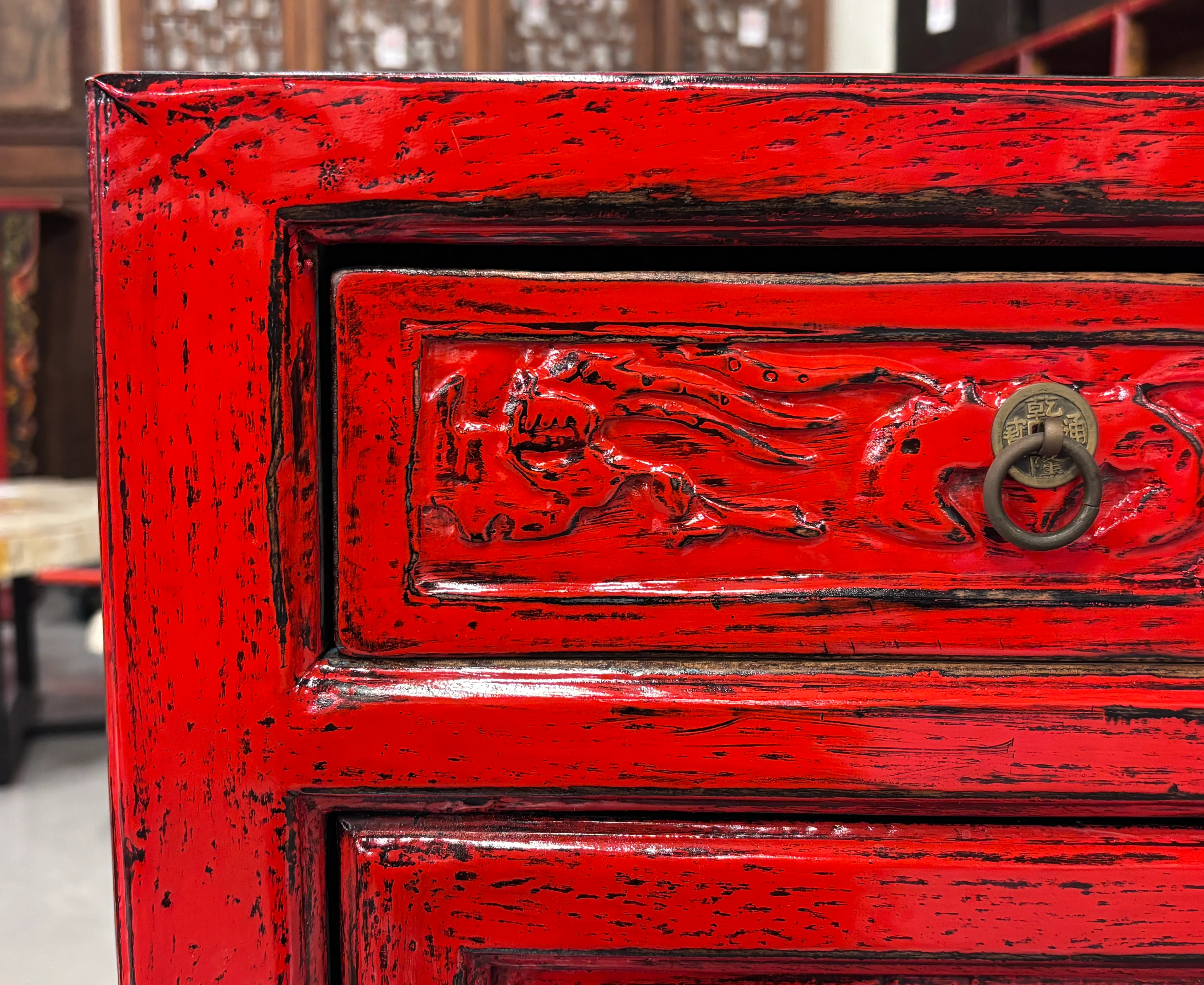 CREDENZINO CINESE IN LACCA ROSSA - Image 12