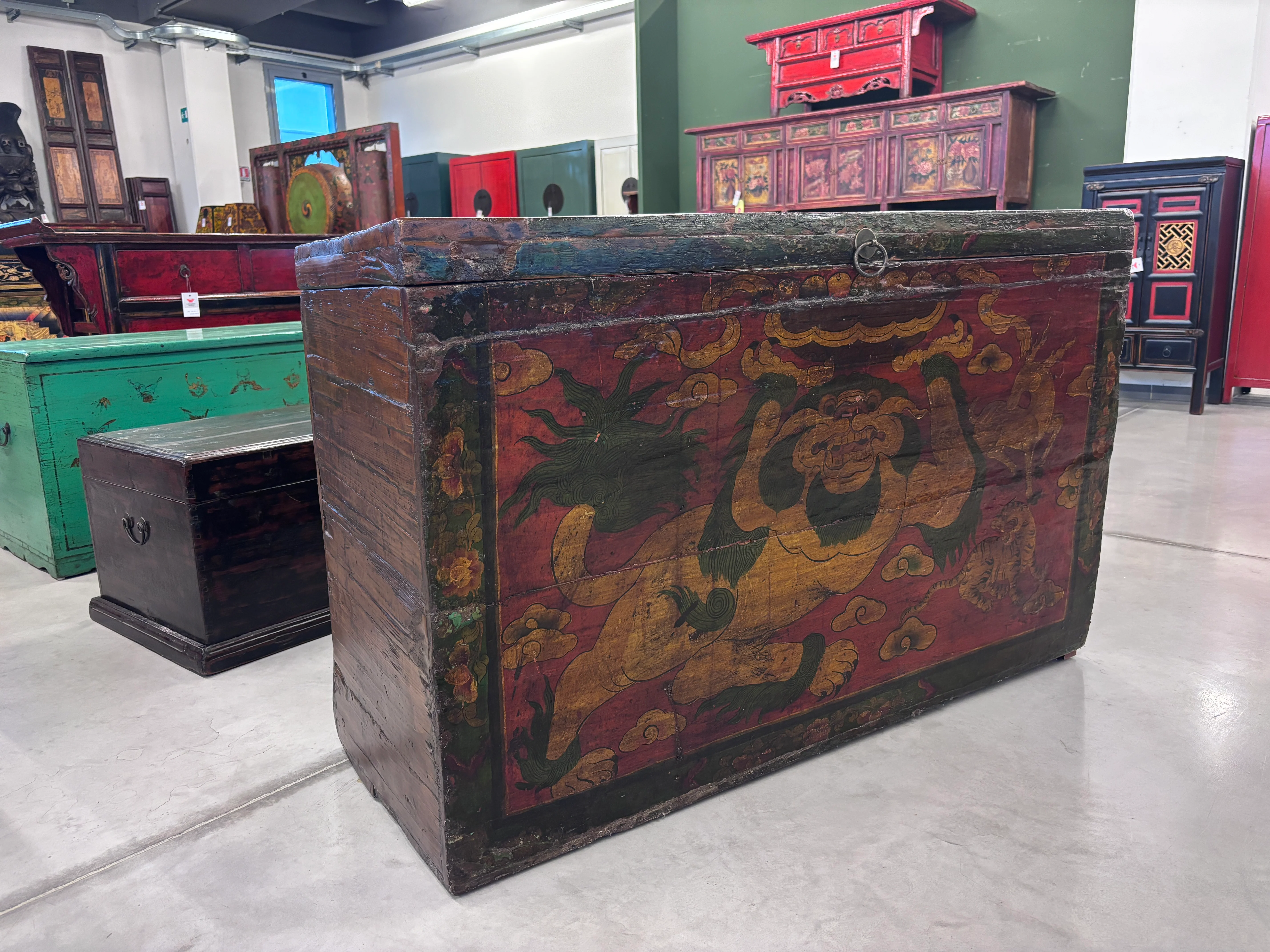 GRANDE BAULE DECORATO TIBETANO - Image 10