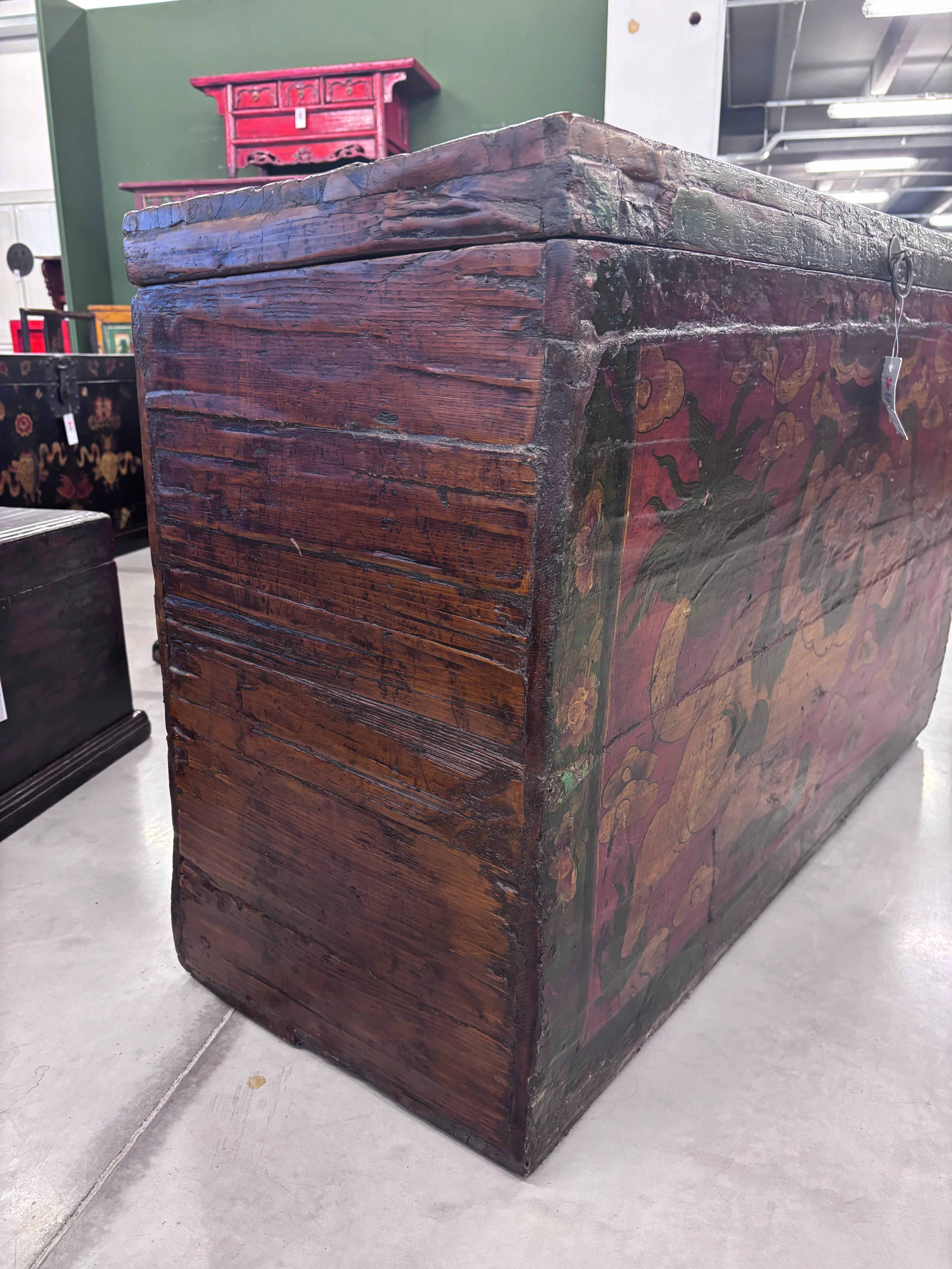 GRANDE BAULE DECORATO TIBETANO - Image 12