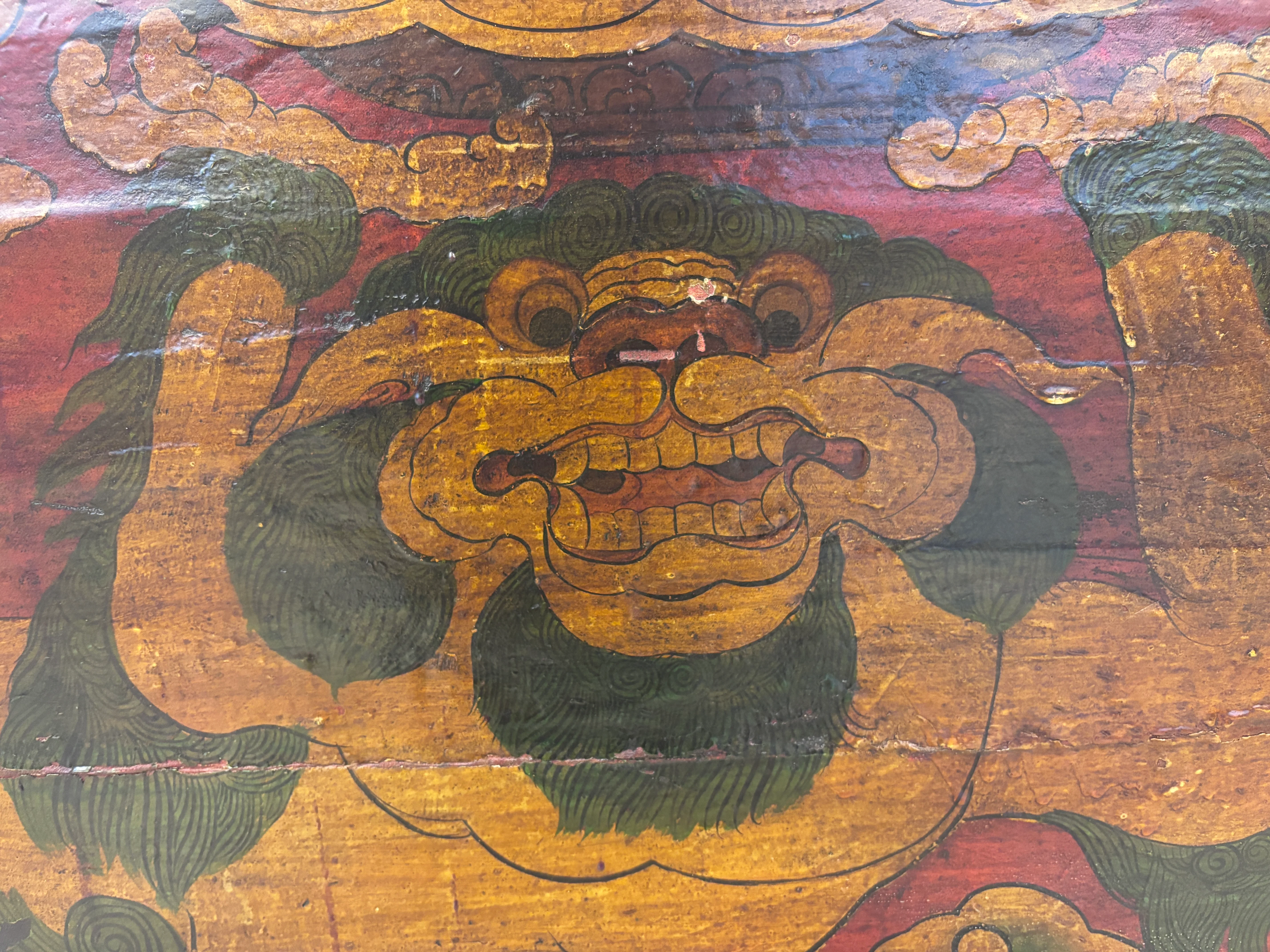 GRANDE BAULE DECORATO TIBETANO - Image 8