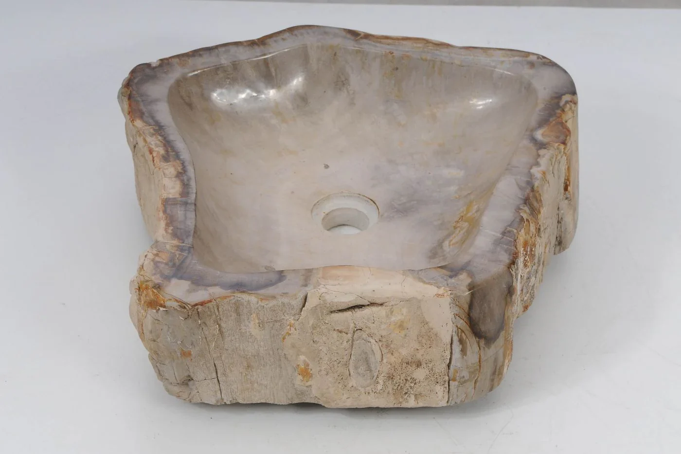 Lavabo da appoggio in legno fossile - 53406 - Image 4