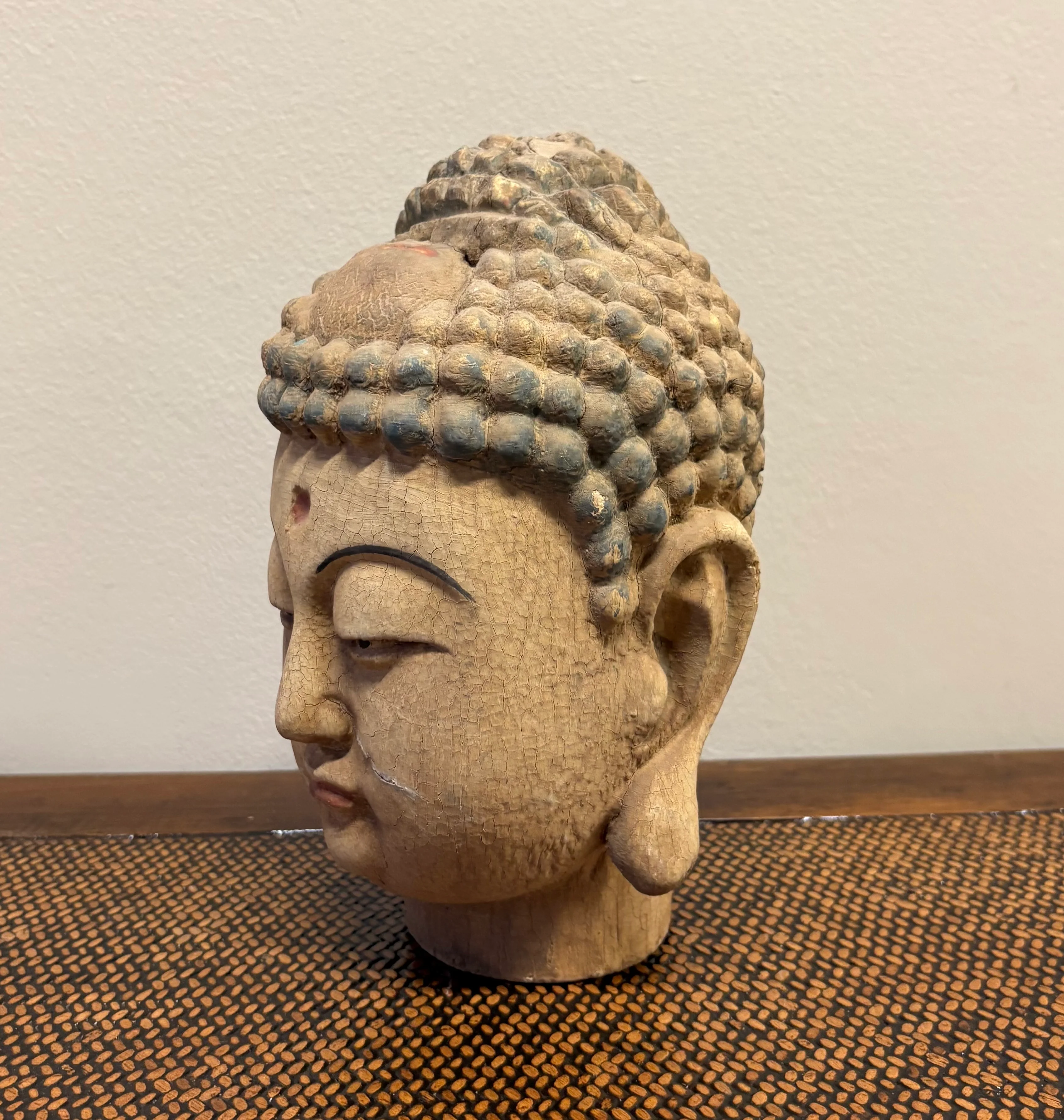 PICCOLA TESTA DI BUDDHA LIGNEA - Image 5