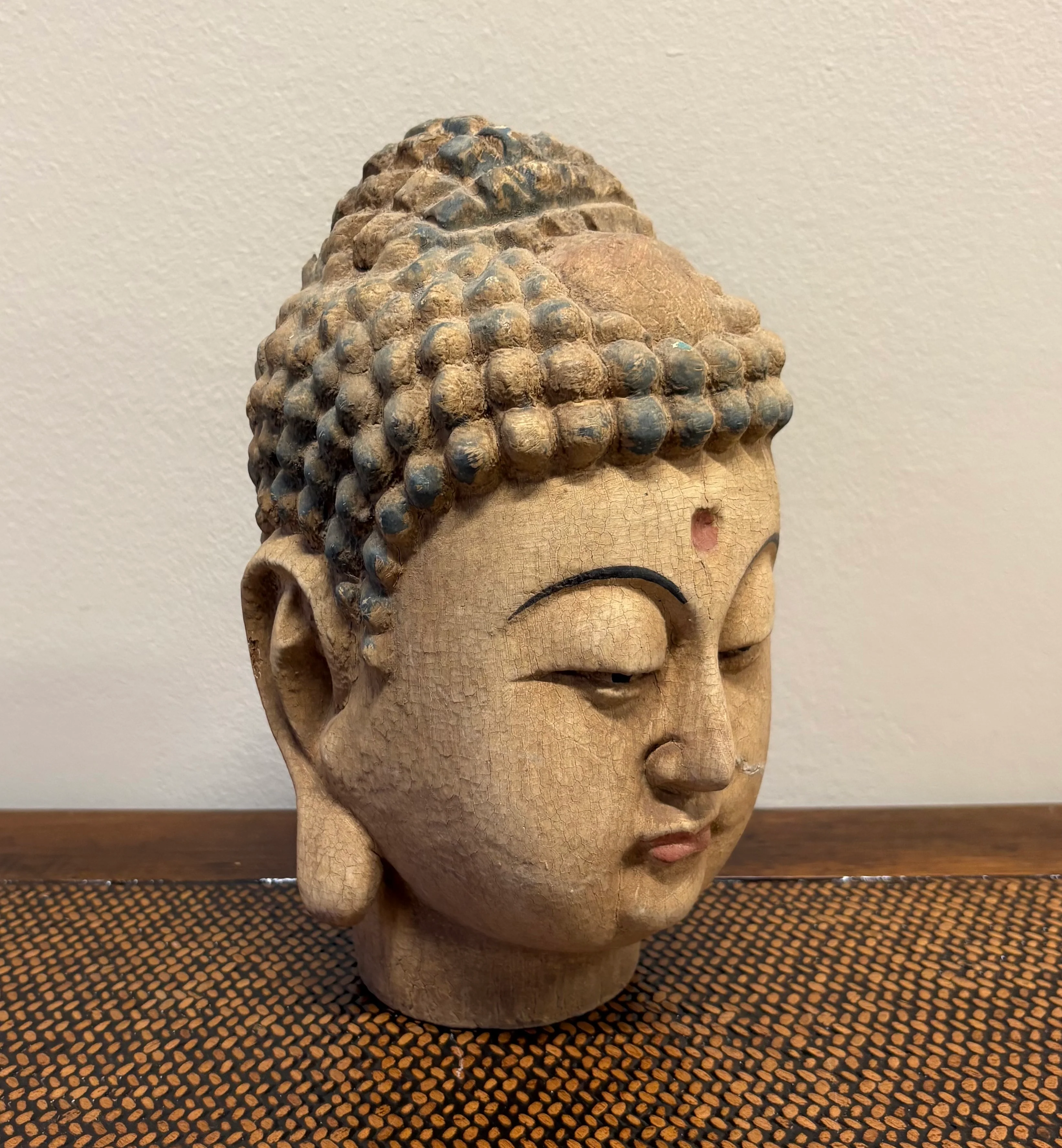 PICCOLA TESTA DI BUDDHA LIGNEA - Image 6