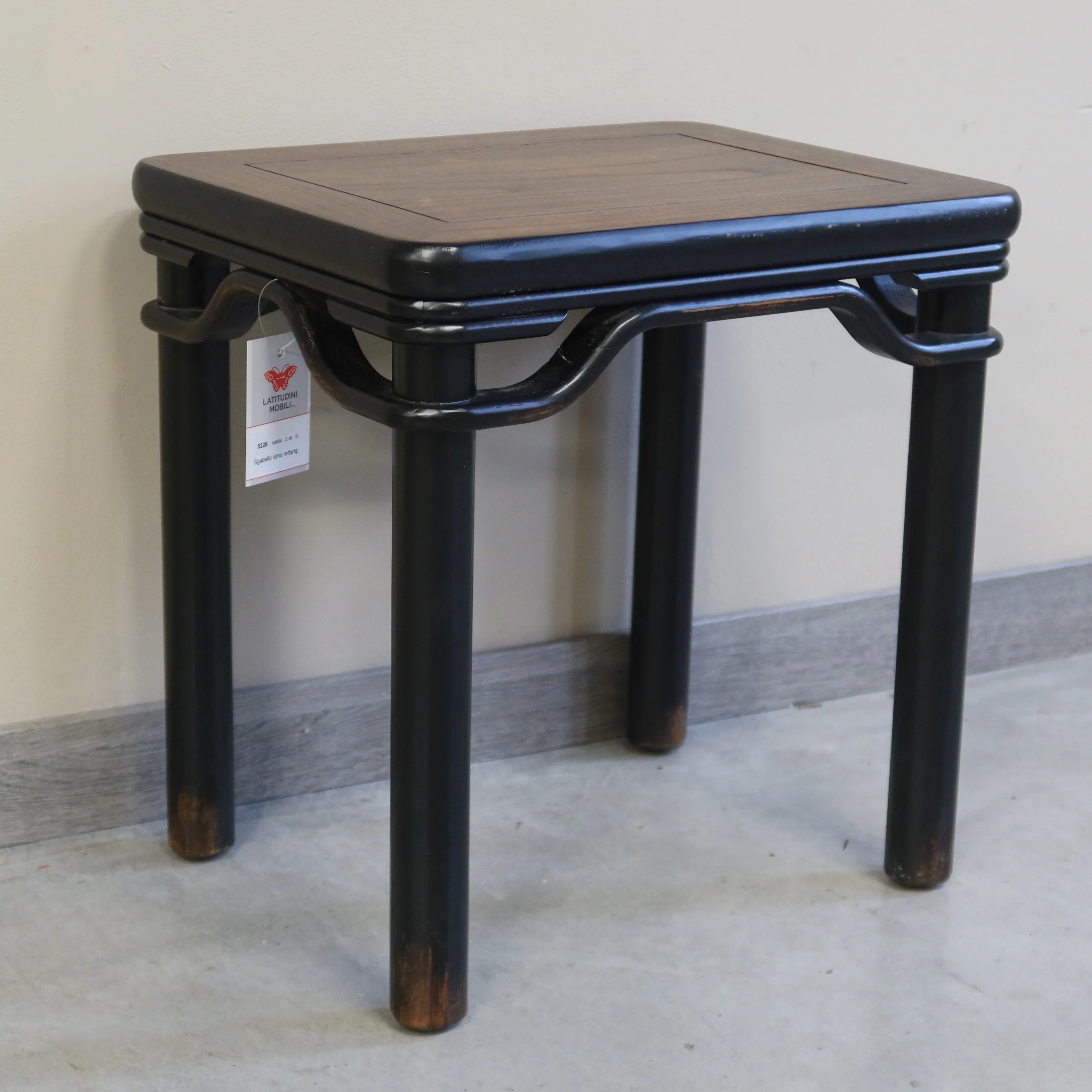 SGABELLO RETTANGOLARE OLMO CINESE - Image 5
