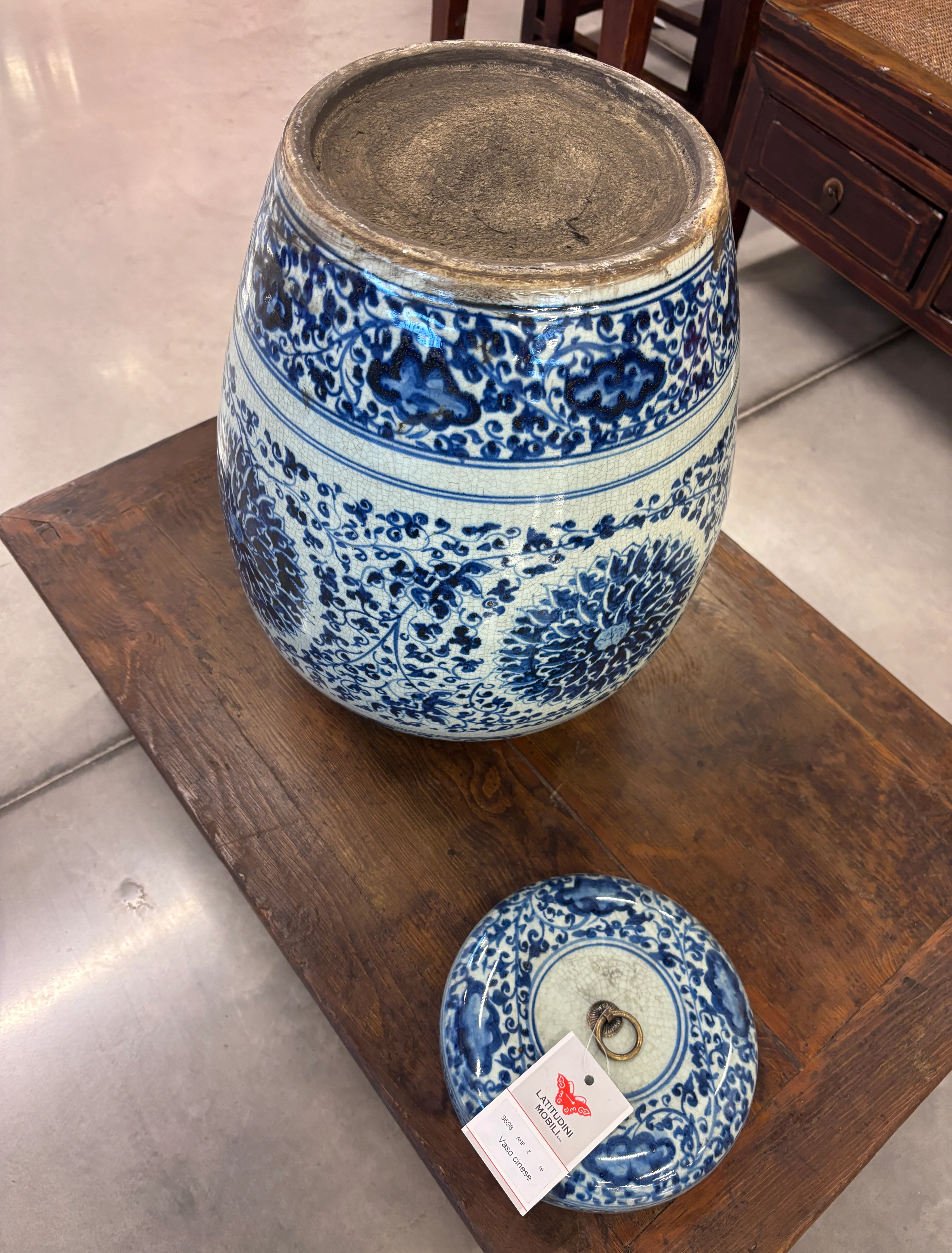 VASO CINESE STONDATO CON COPERCHIO - Image 10