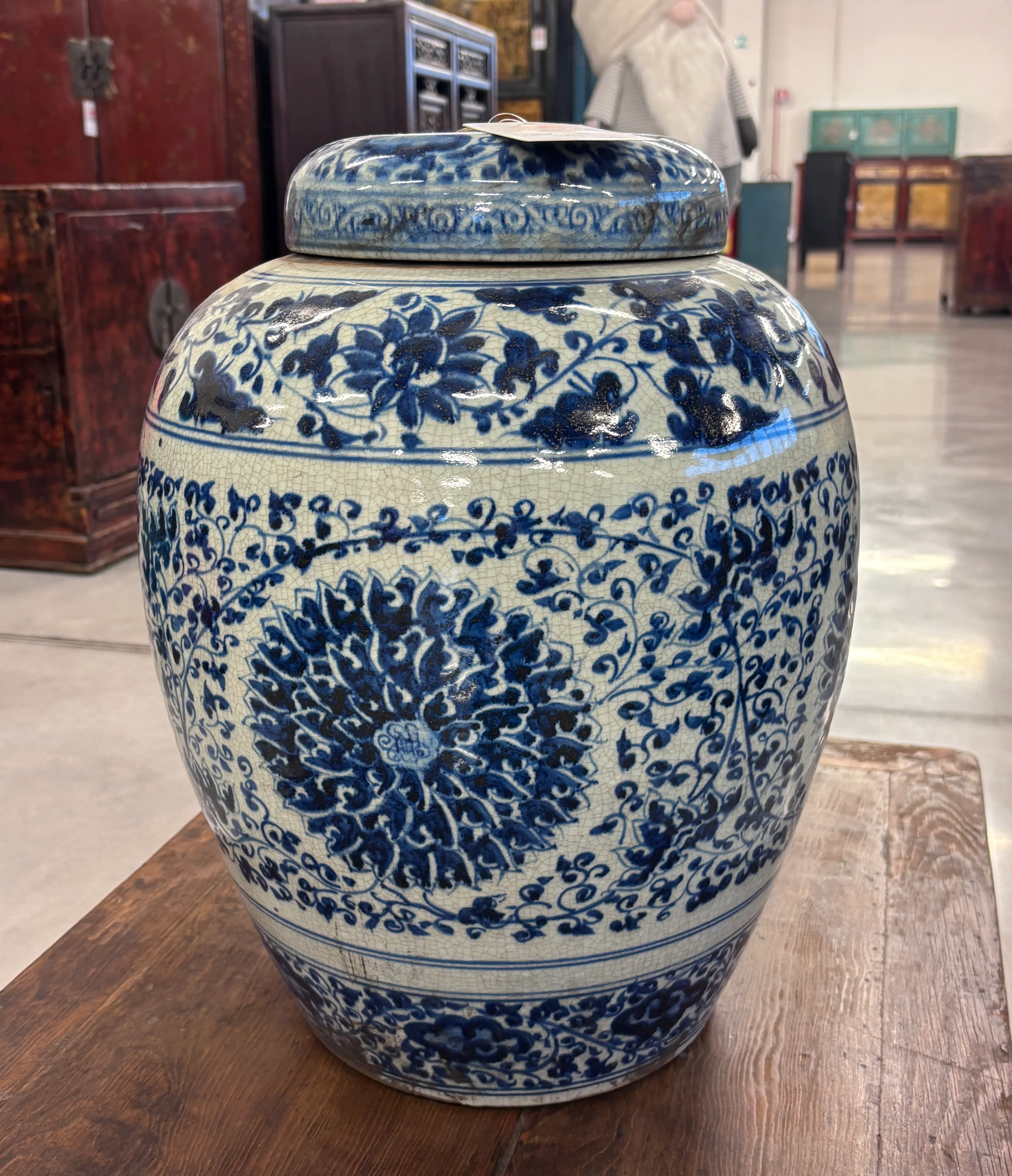 VASO CINESE STONDATO CON COPERCHIO - Image 5