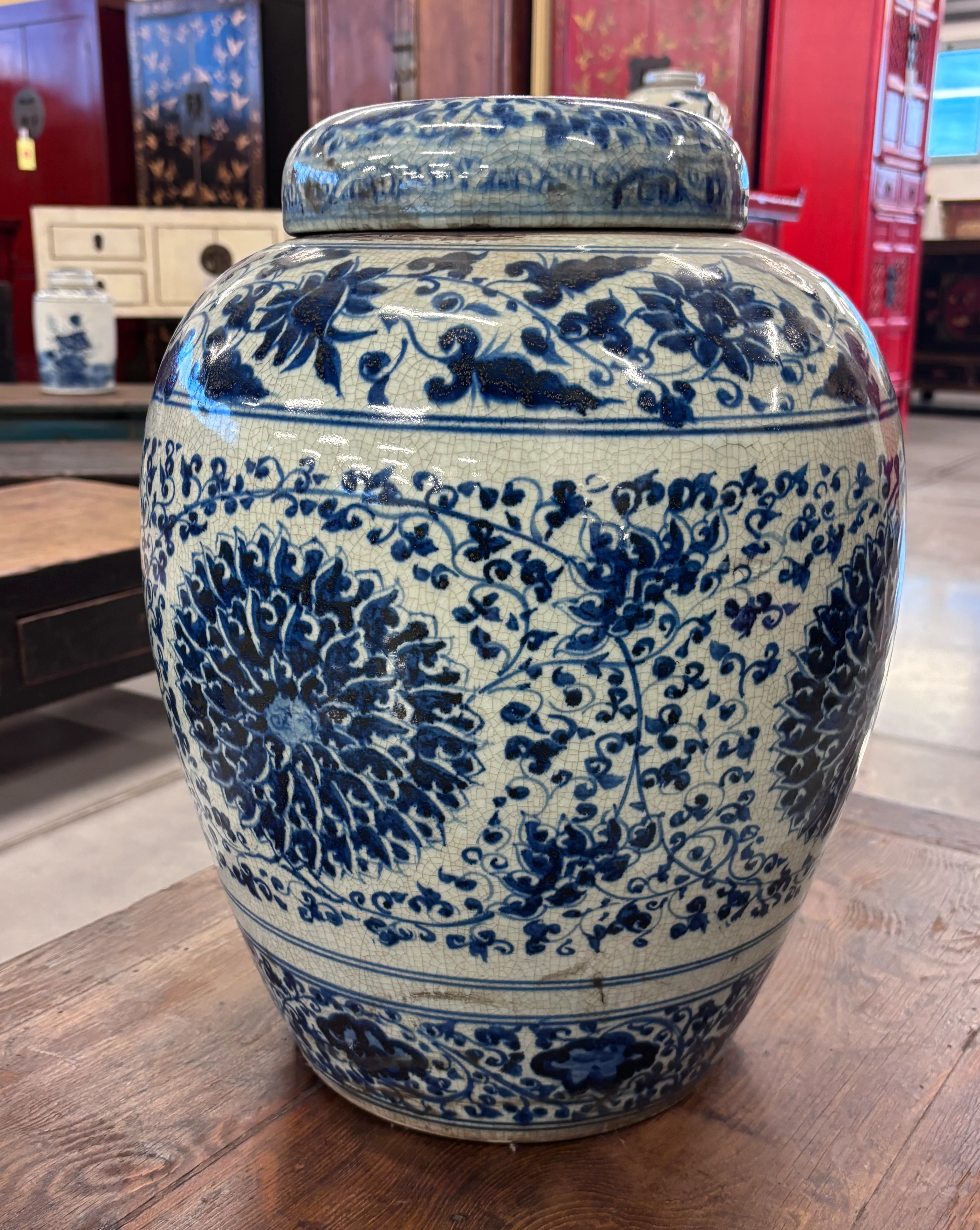 VASO CINESE STONDATO CON COPERCHIO - Image 7