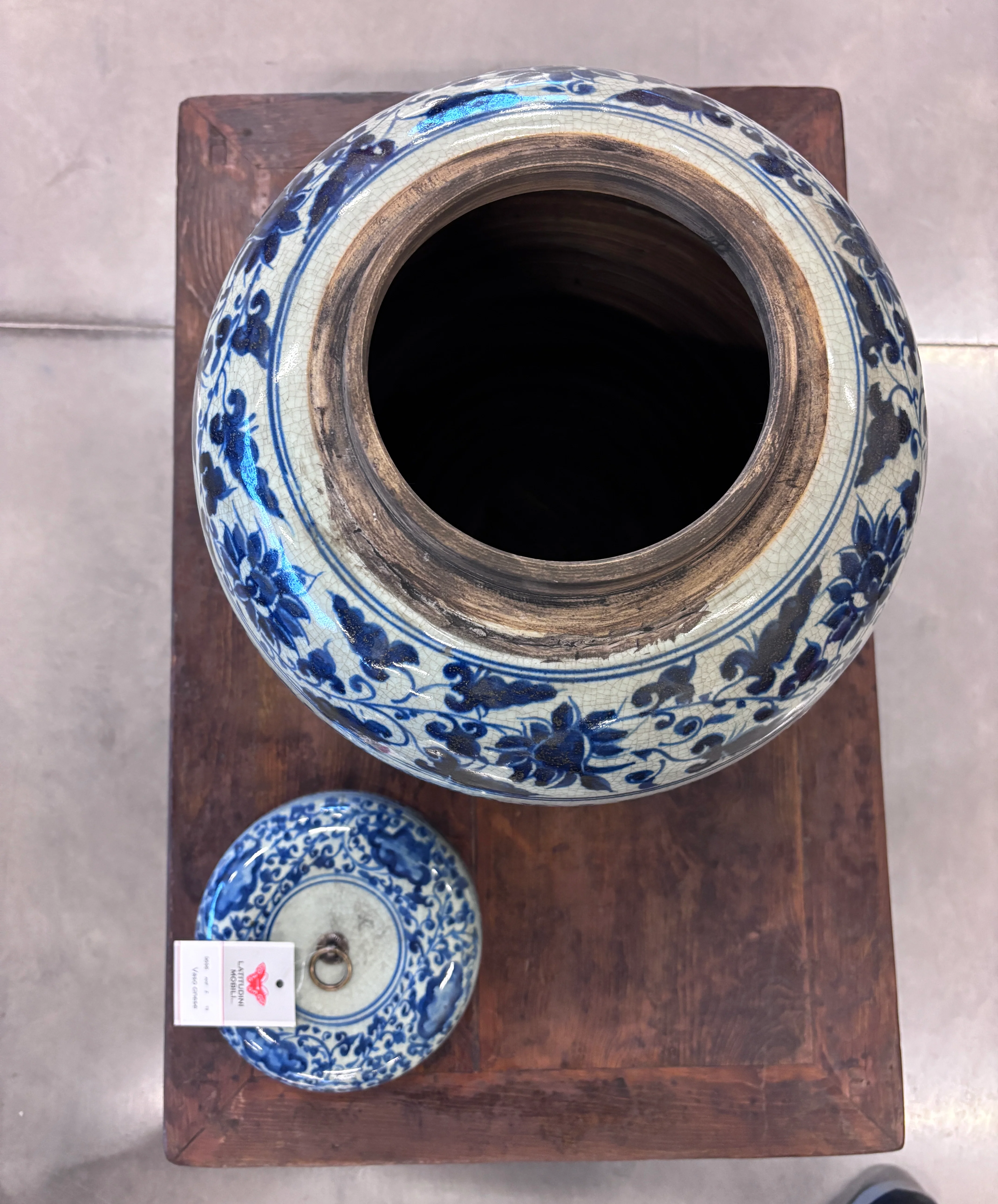 VASO CINESE STONDATO CON COPERCHIO - Image 9